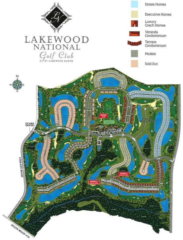 Lakewood National Golf Club Map - Lakewood Ranch