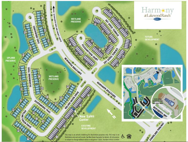 Harmony Lakewood Ranch Community Map