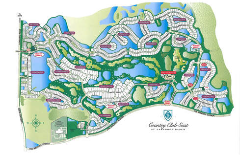 Lakewood Ranch Country Club East Map